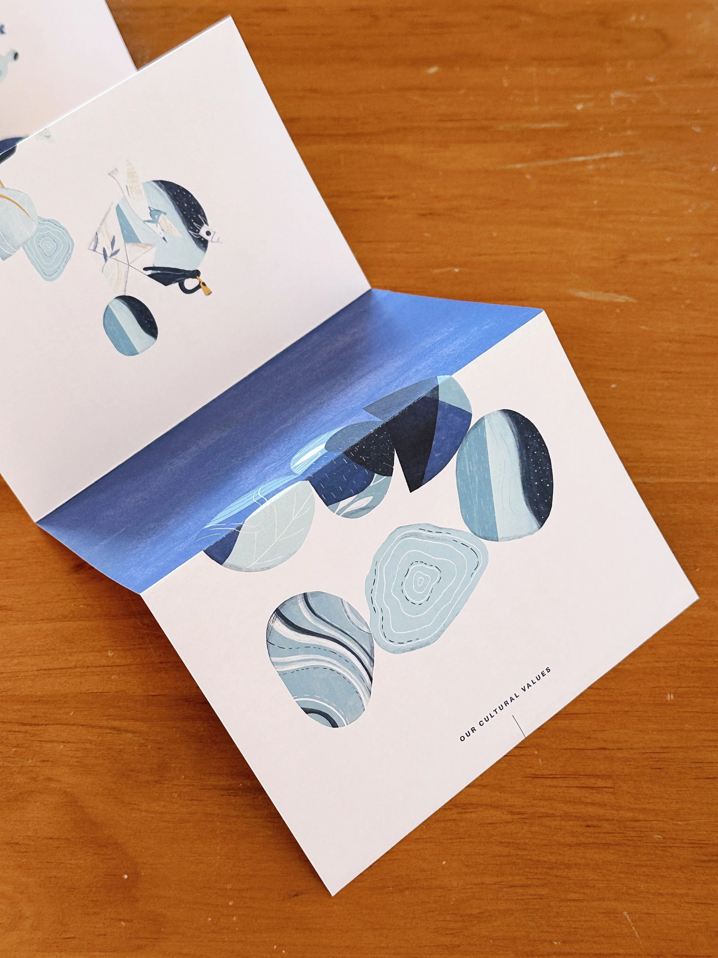 Concertina Print Piece – Storytelling for Augmented Reality Postcards 