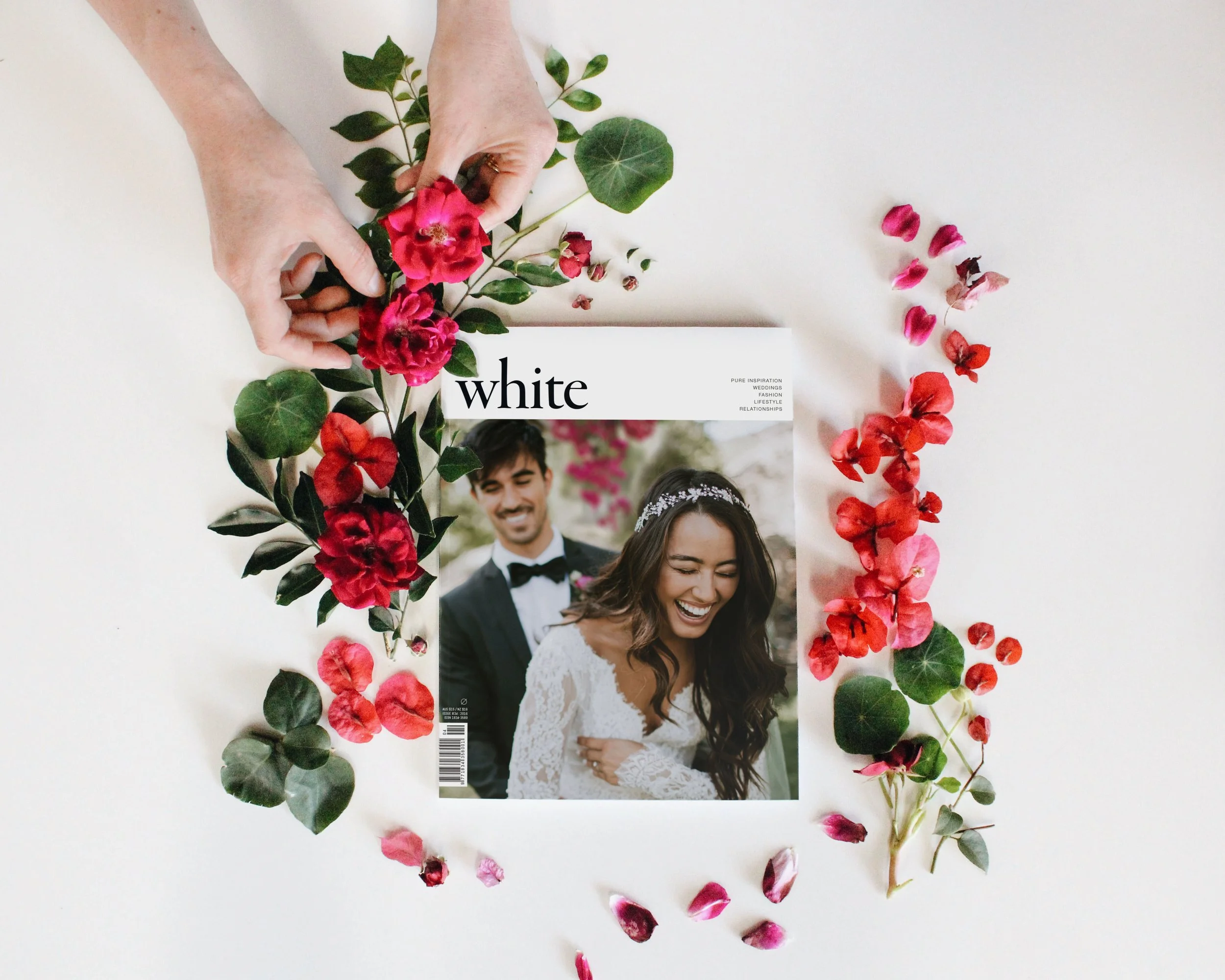 Flatlay styling and photography