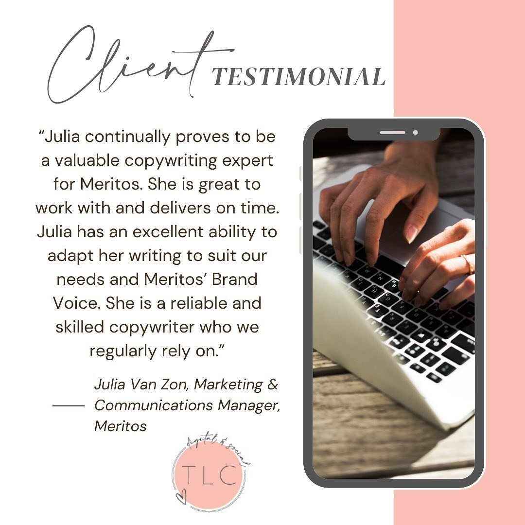 Did you know that as well as social media management and content creation, I also offer copywriting services? From blogs to website copy to print and marketing collateral materials, I have experience writing copy across a range of industries, both na