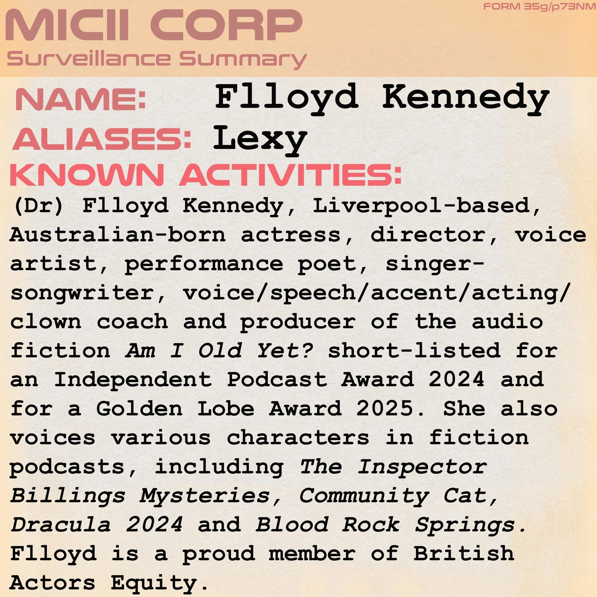 Fllyod Kennedy, Witchpunk