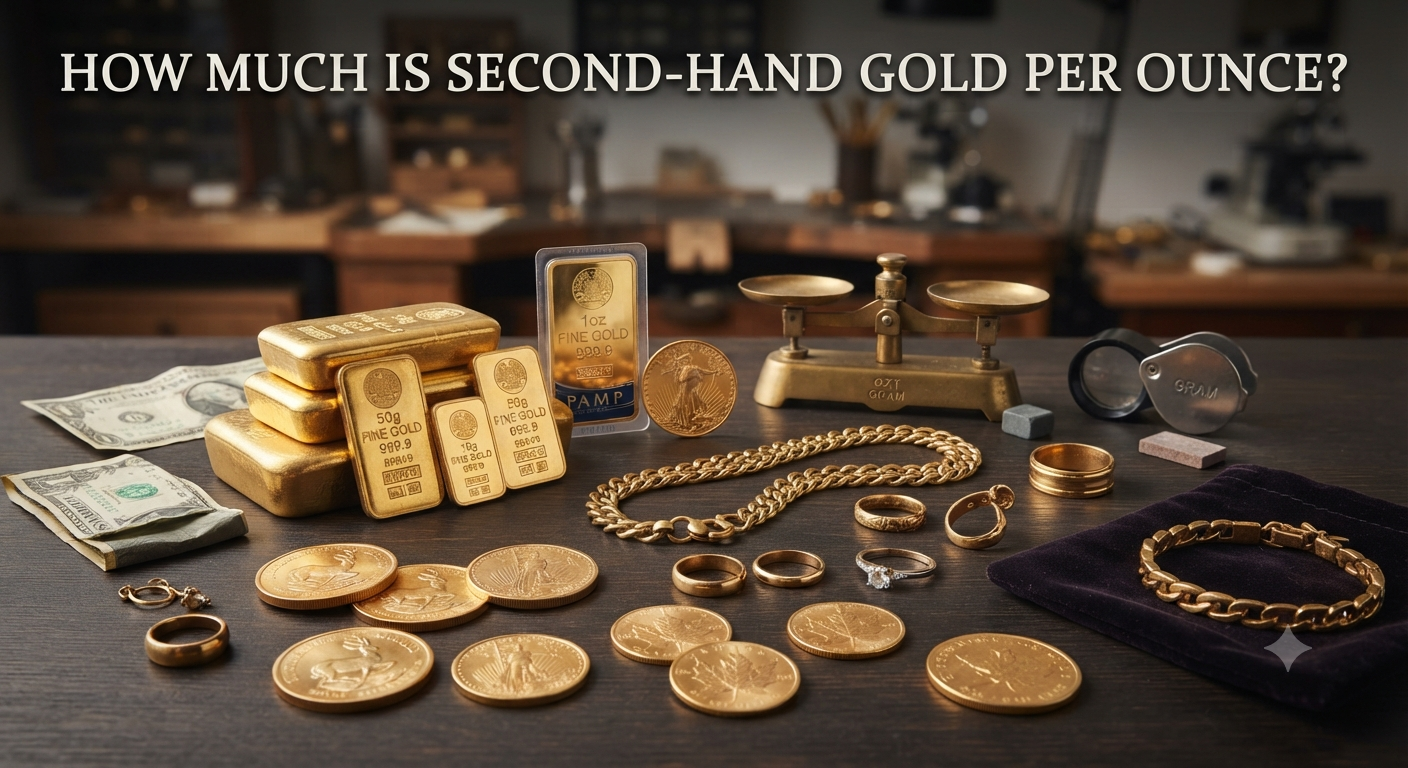 How Much Is Second-Hand Gold Per Ounce?