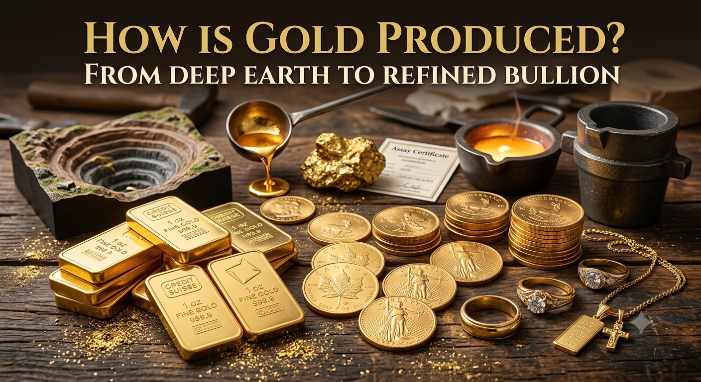How Is Gold Produced? From Deep Earth to Refined Bullion