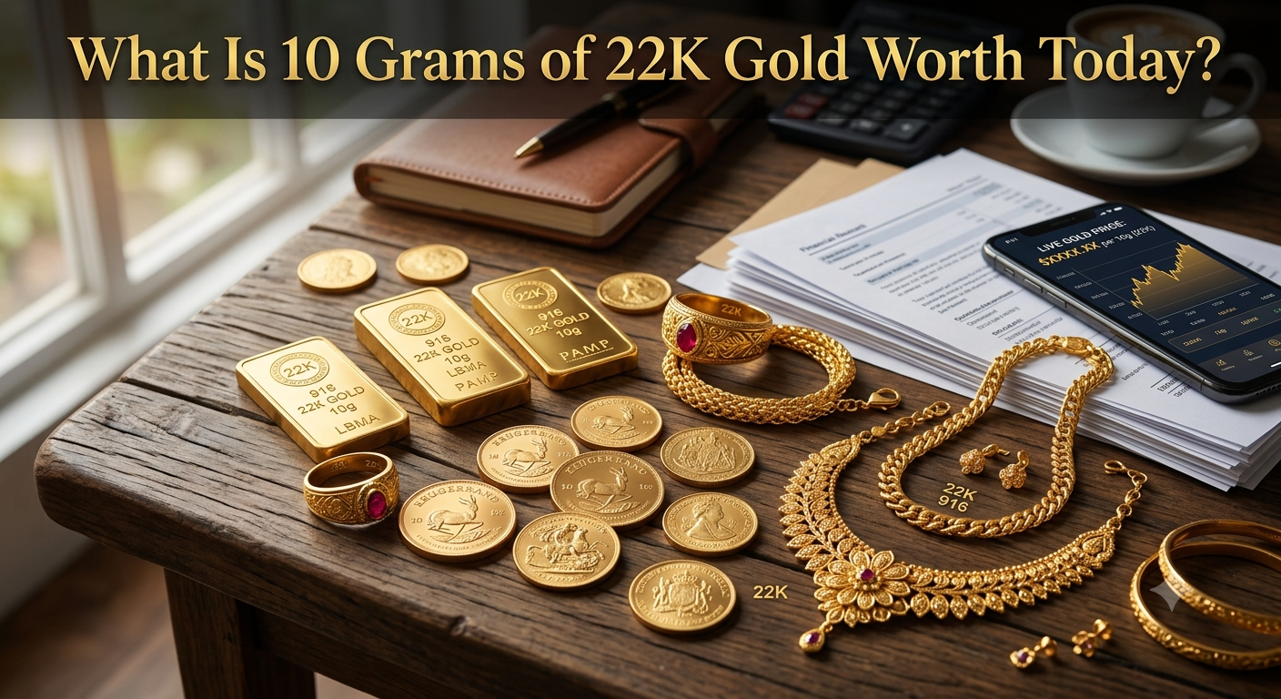 What Is 10 Grams of 22K Gold Worth Today?