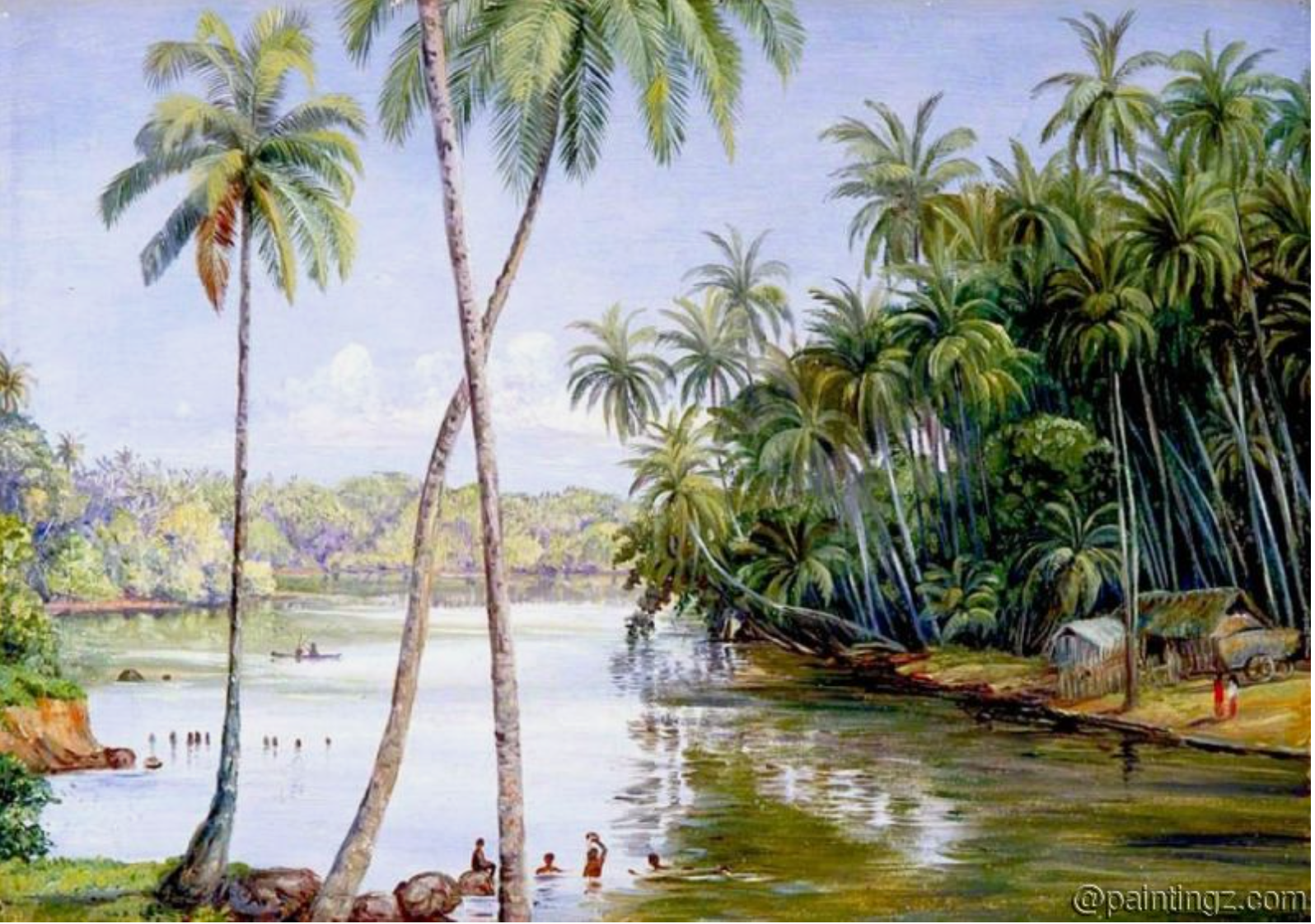 Marianne North View near Galle Ceylon. 1875-1877.png