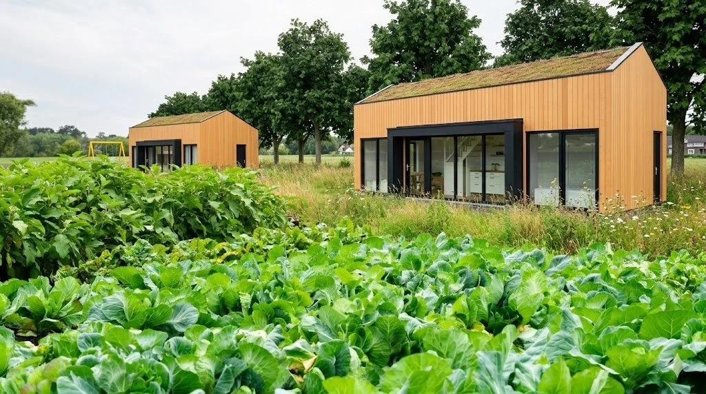 Tekenwerk - 6 geschakelde vakantiewoningen