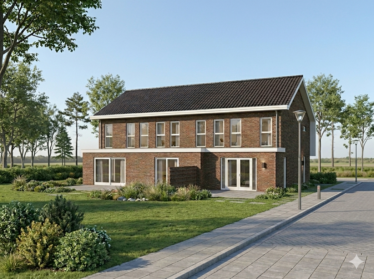 Tekenwerk - 2 aanbouwen 3 onder 1 kap woning