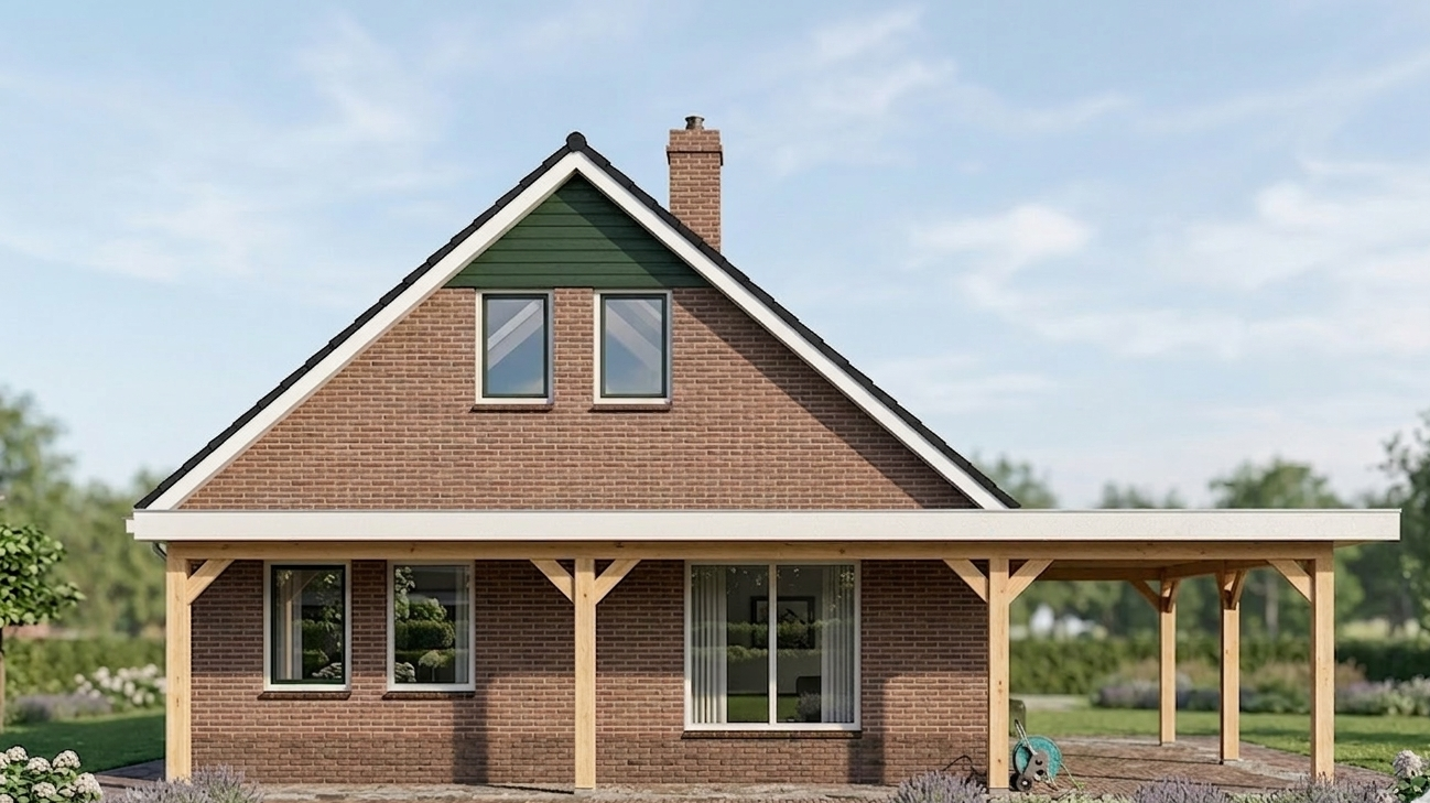 Tekenwerk - Overkapping woning