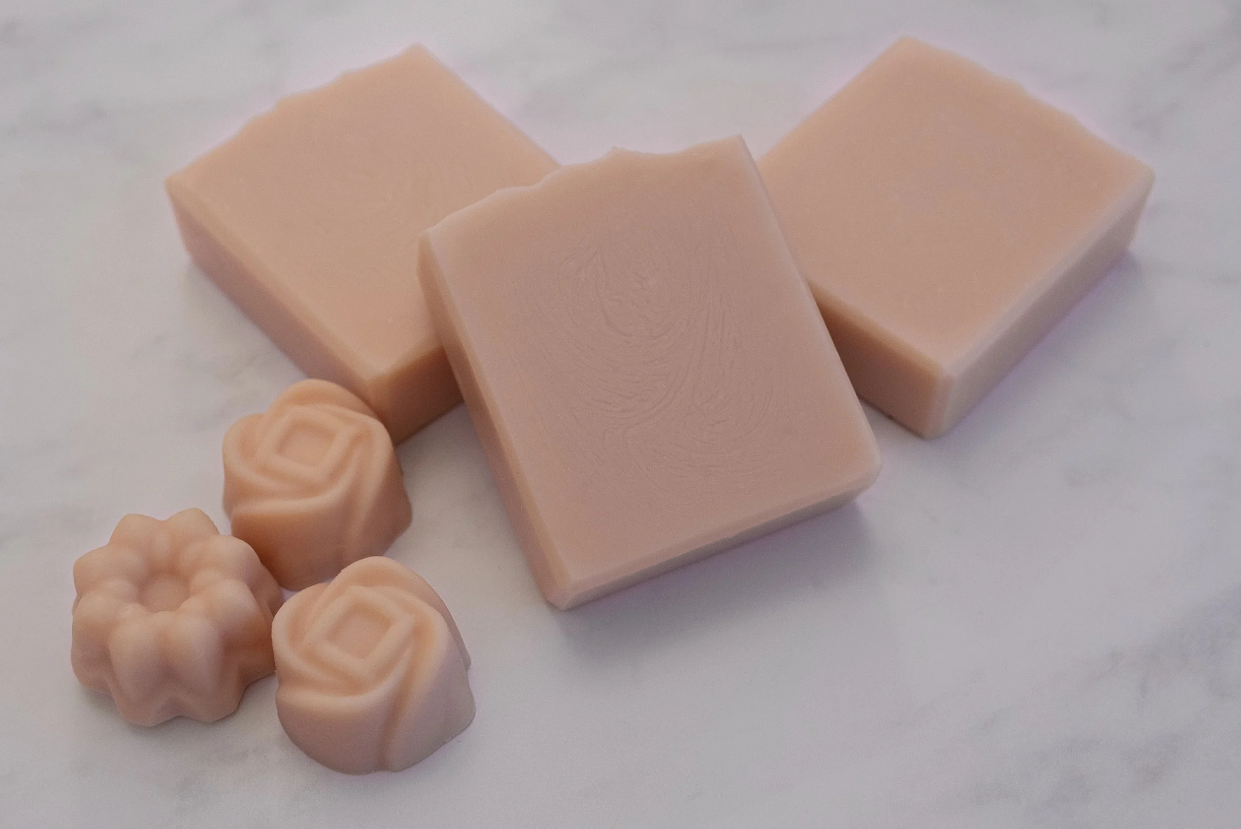 Handmade natural organic rose soap