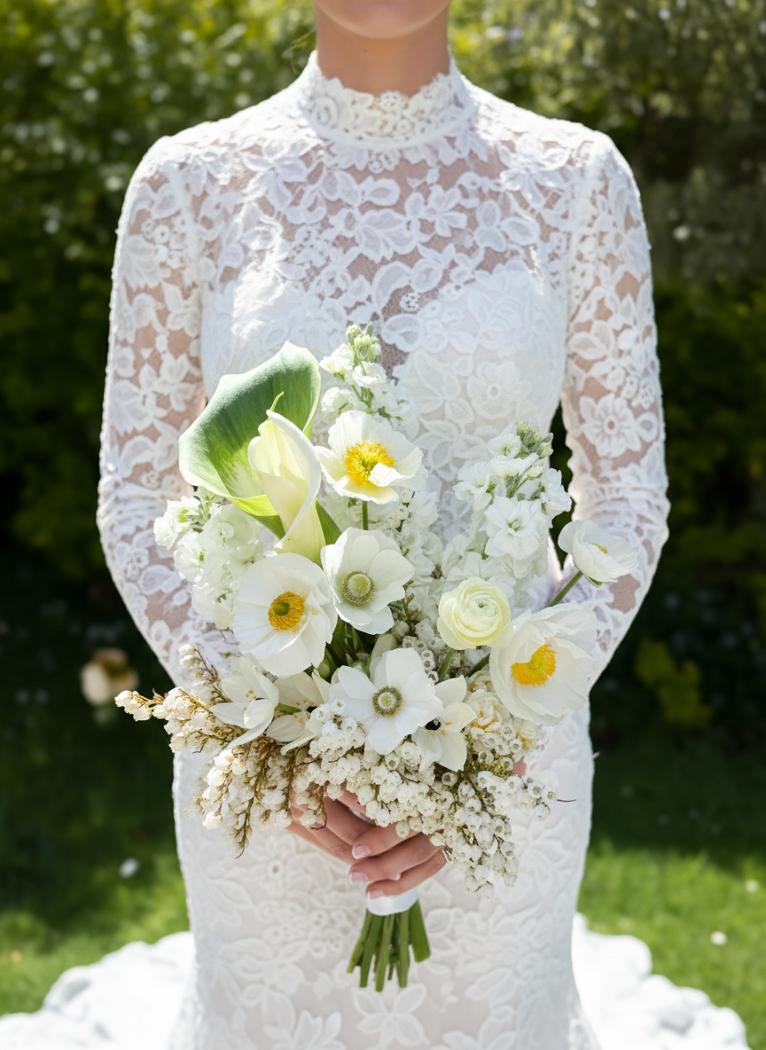 Classic White bridal bouquet