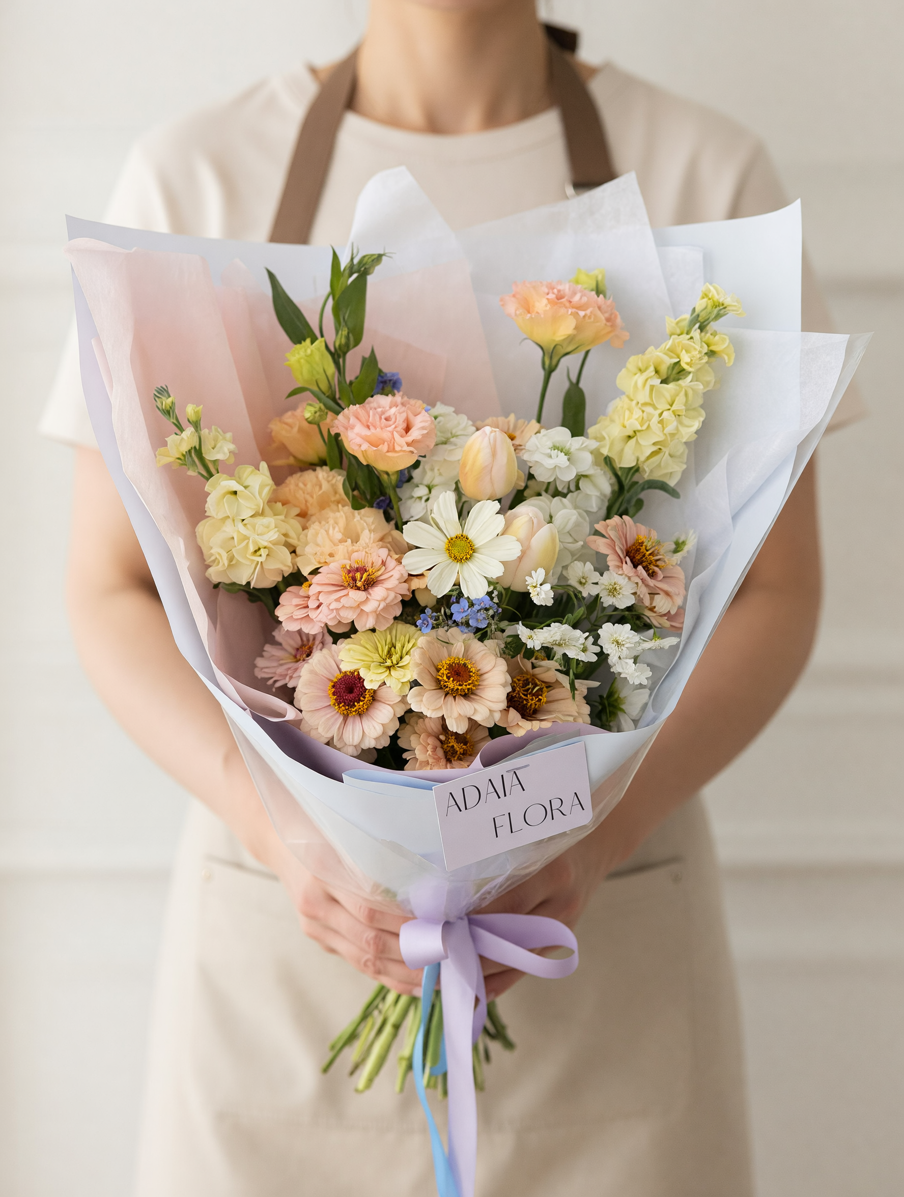 sunspill -brights bouquet bursting with colours like pink ,yellows, blues and lilac and peach. Brings instant colour and Joy perfect for gifting. Available for delivery Hamilton city wide