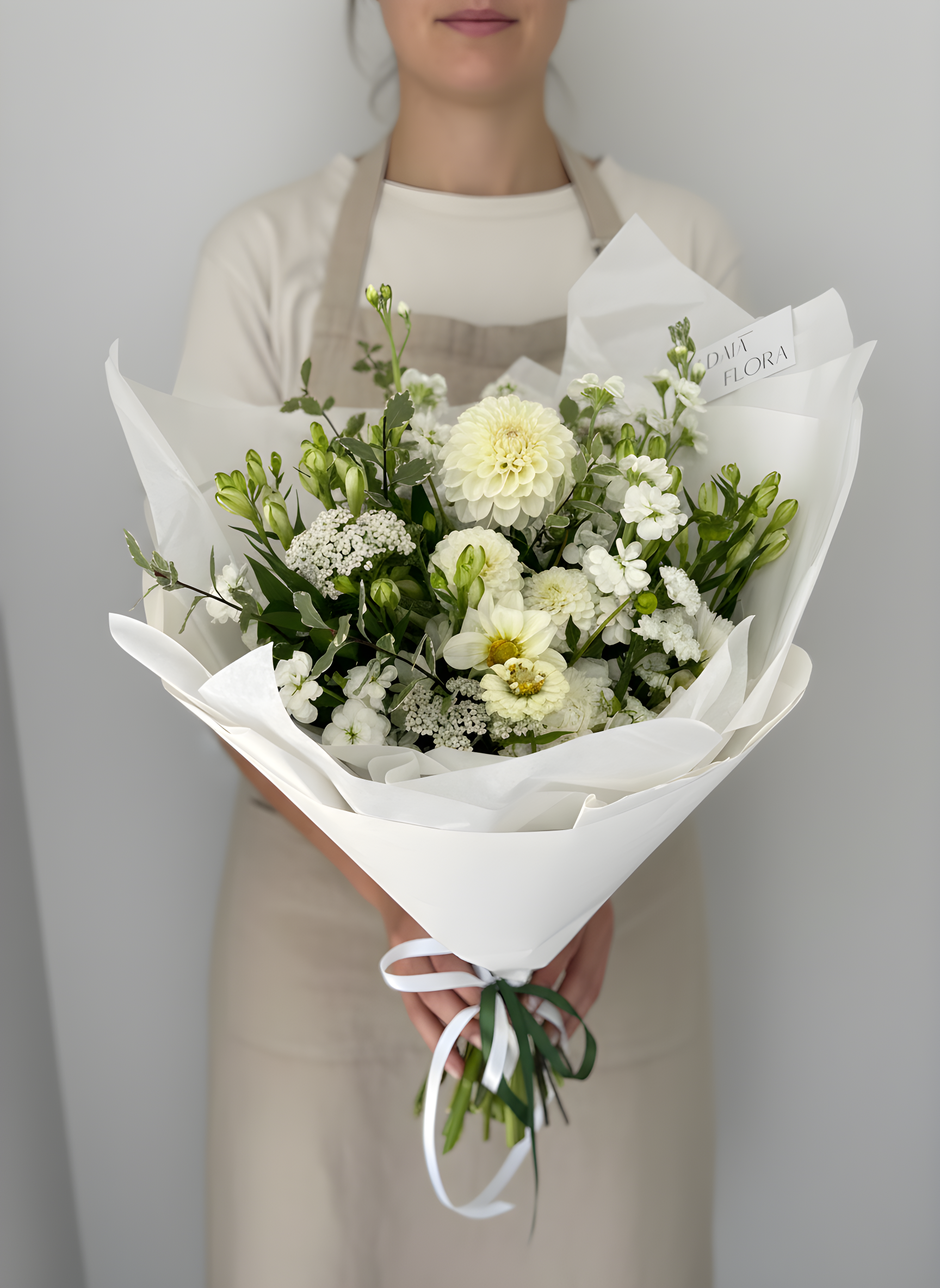 Ivory Grove-Green & white.