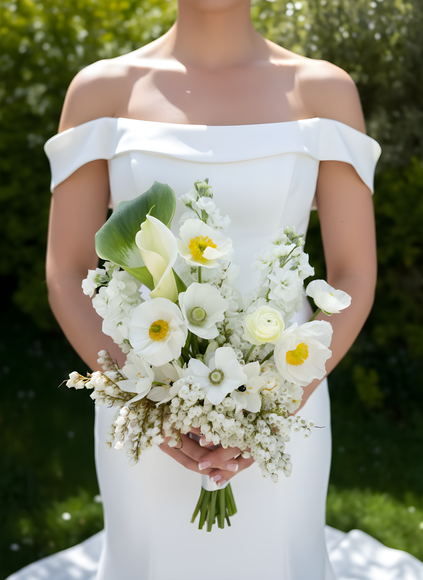 Classic White bridal bouquet
