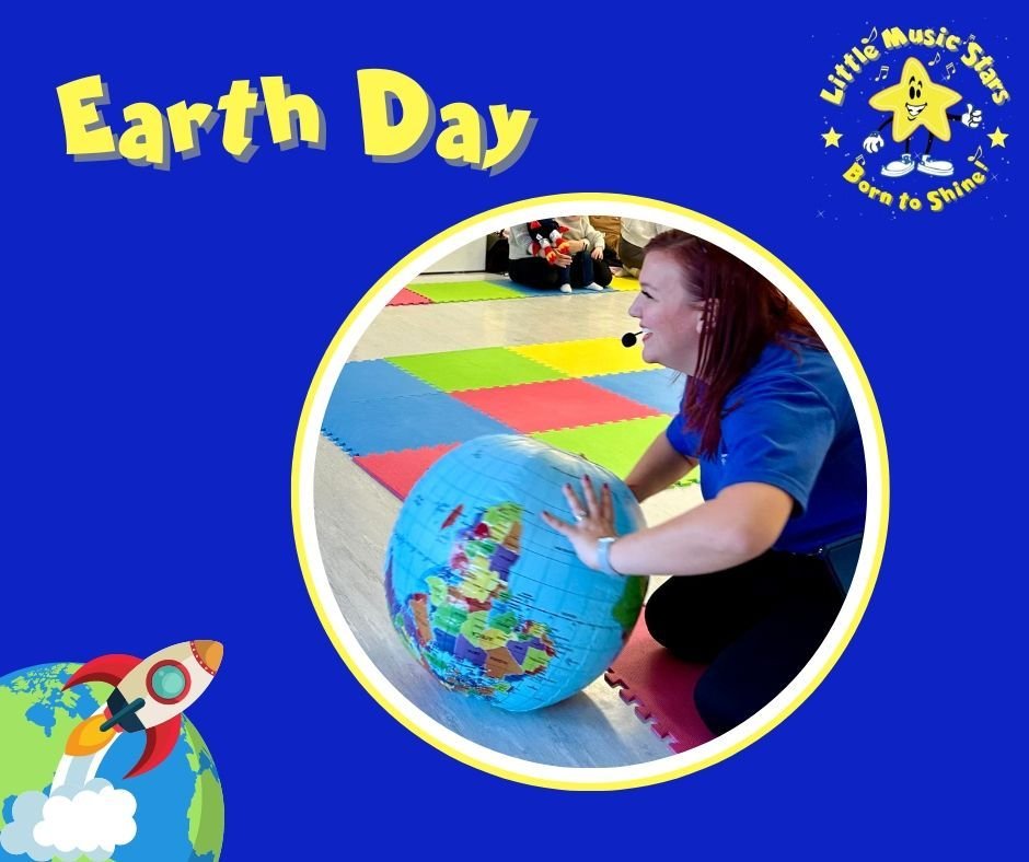 🌍 EARTH DAY 🌍

⭐️ Today at Little Music Stars, we're celebrating Earth Day! 🎉🎶 Nicola in Singleton, Ashford @littlemusicstarsnicola is shown here using the Earth Globe in our Stars in Space theme. 

⭐️ We have a special song called &quot;It's Our