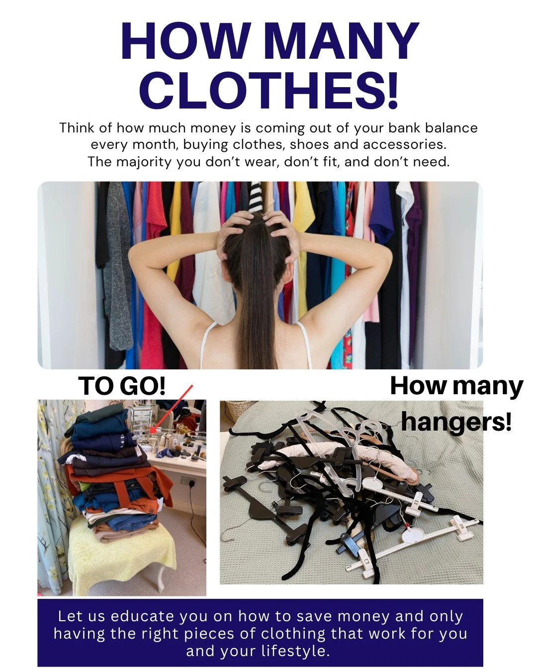 The amount of wardrobes I have been in that are crammed with clothes. It's insane! 

Do you ever look at your clothes, shoes and accessories and think of how much money is sat there?

We all know that money is tight at the moment. Let us show you how