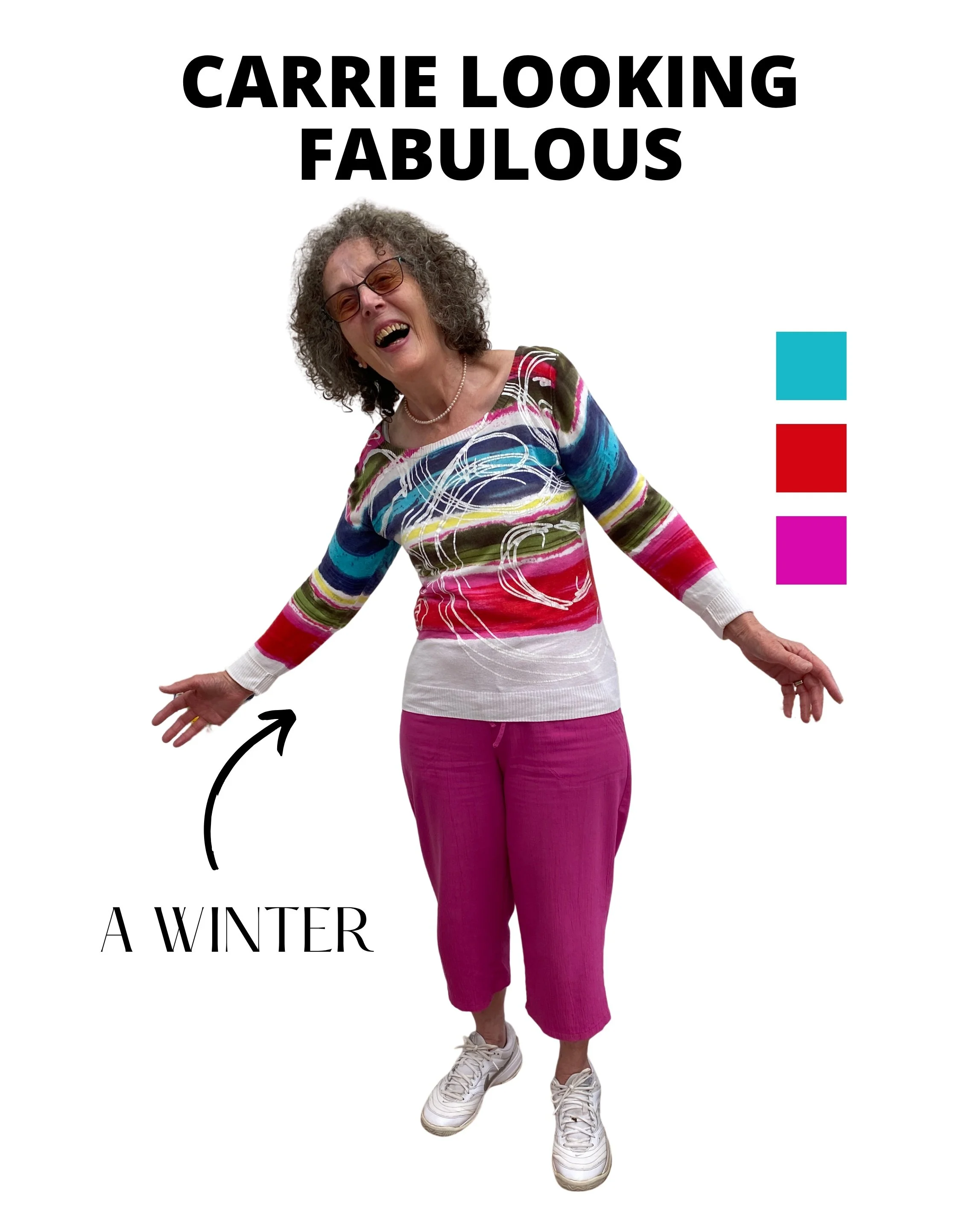 It is so nice to see a client that has recently had their colours done and they are showing it off perfectly! 

Even better to find out that Carrie had this in her wardrobe already, and wasn't wearing it. 

We all have the right colours in our wardro