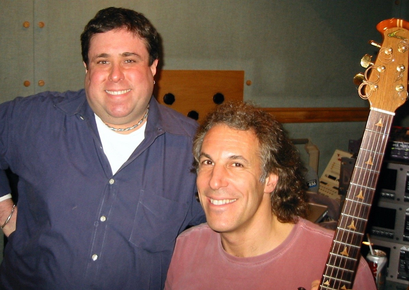 JA in the studio with Jeff Pevar (David Crosby, Jefferson Starship, Carly Simon, Kenny Loggins...).