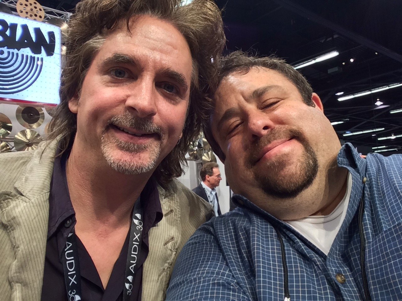 Drummer Todd Sucherman (STYX, Brian Wilson, Spinal Tap) and JA.