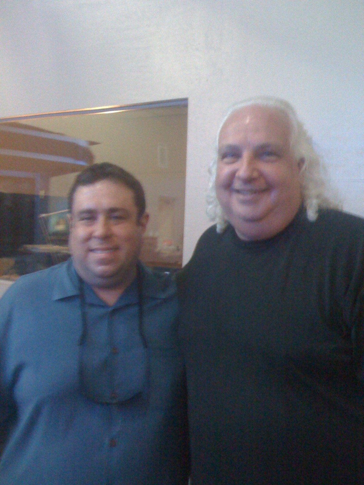 JA getting a few tips from legendary engineer Shelly Yakus (John Lennon, Tom Petty, Lou Reed...).