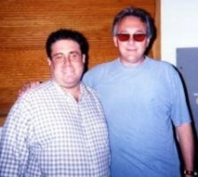 JA working the film Coyote Ugly with mega-producer Trevor Horn (Yes, Buggles, Seal, Paul McCartney...).