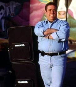JA in an ad for Mackie speakers 1999.