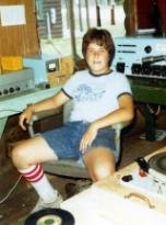 Humble beginnings... Jonathan working in the radio station at Camp Emerson, 1977.