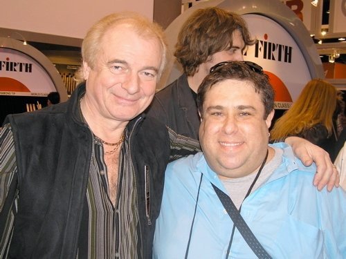 The late-great Alan White (Yes, John Lennon) and JA.