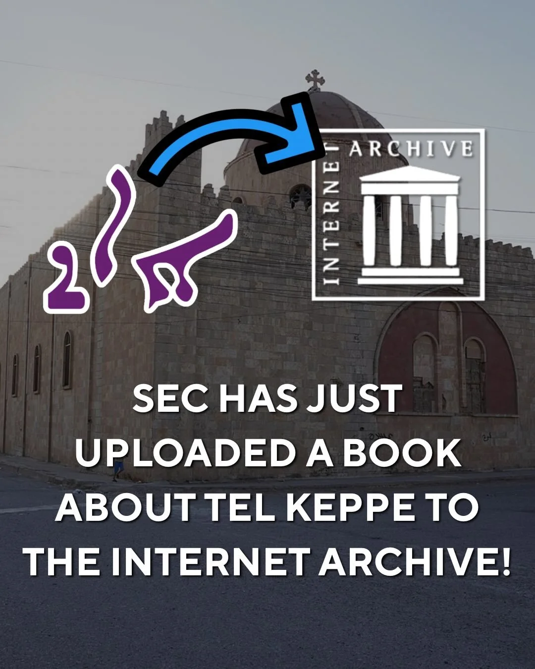 📖 Suraye Educational Collective has just archived a book about Tel Keppe!

In 1937, Yousif Hermez Jammo, the father of the late Sarhad Jammo, published a book titled &ldquo;The Ruins of Nineveh or the History of Telkaif.&rdquo; The book received a r