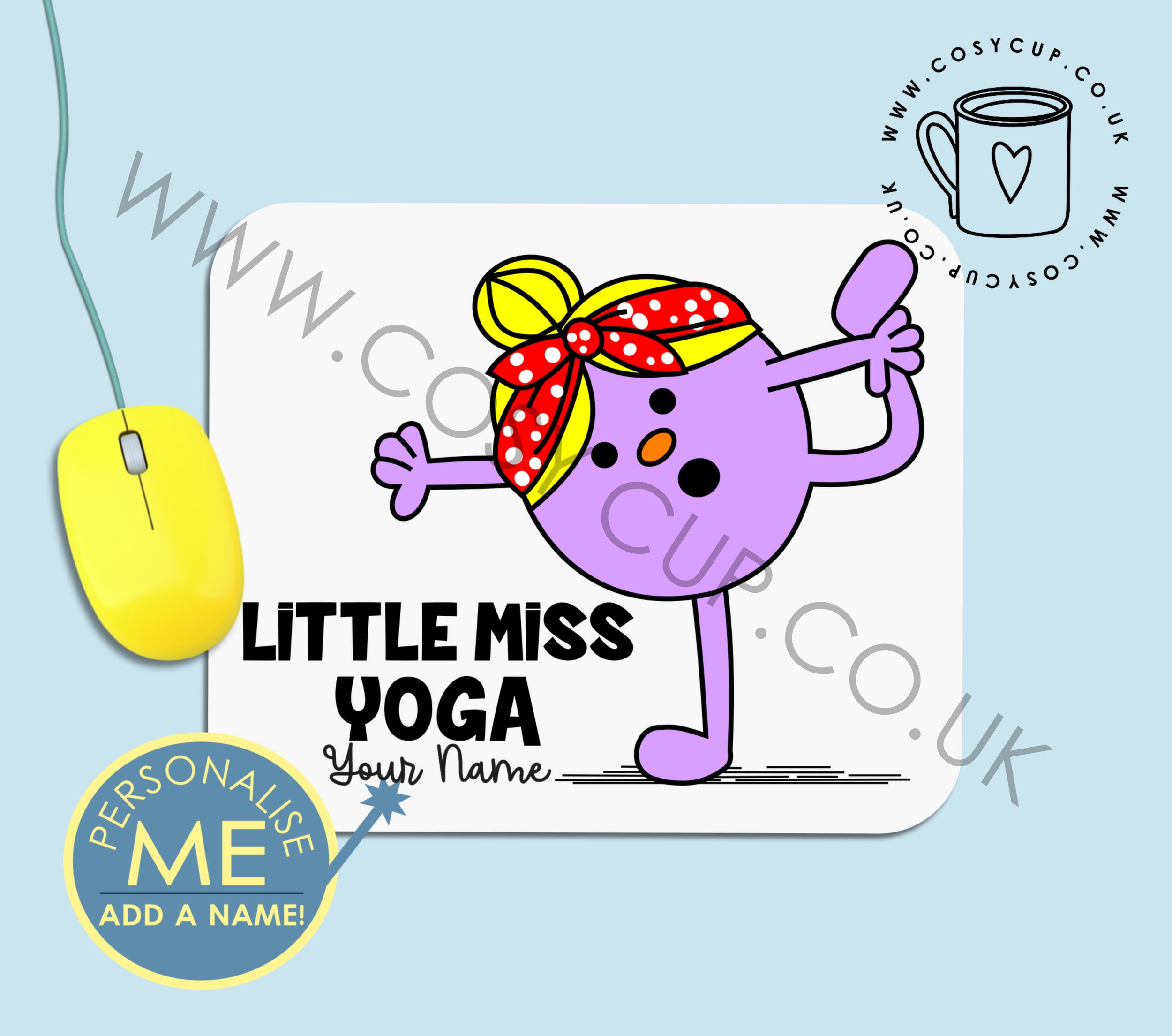 Mouse Mat - Little Miss Yoga