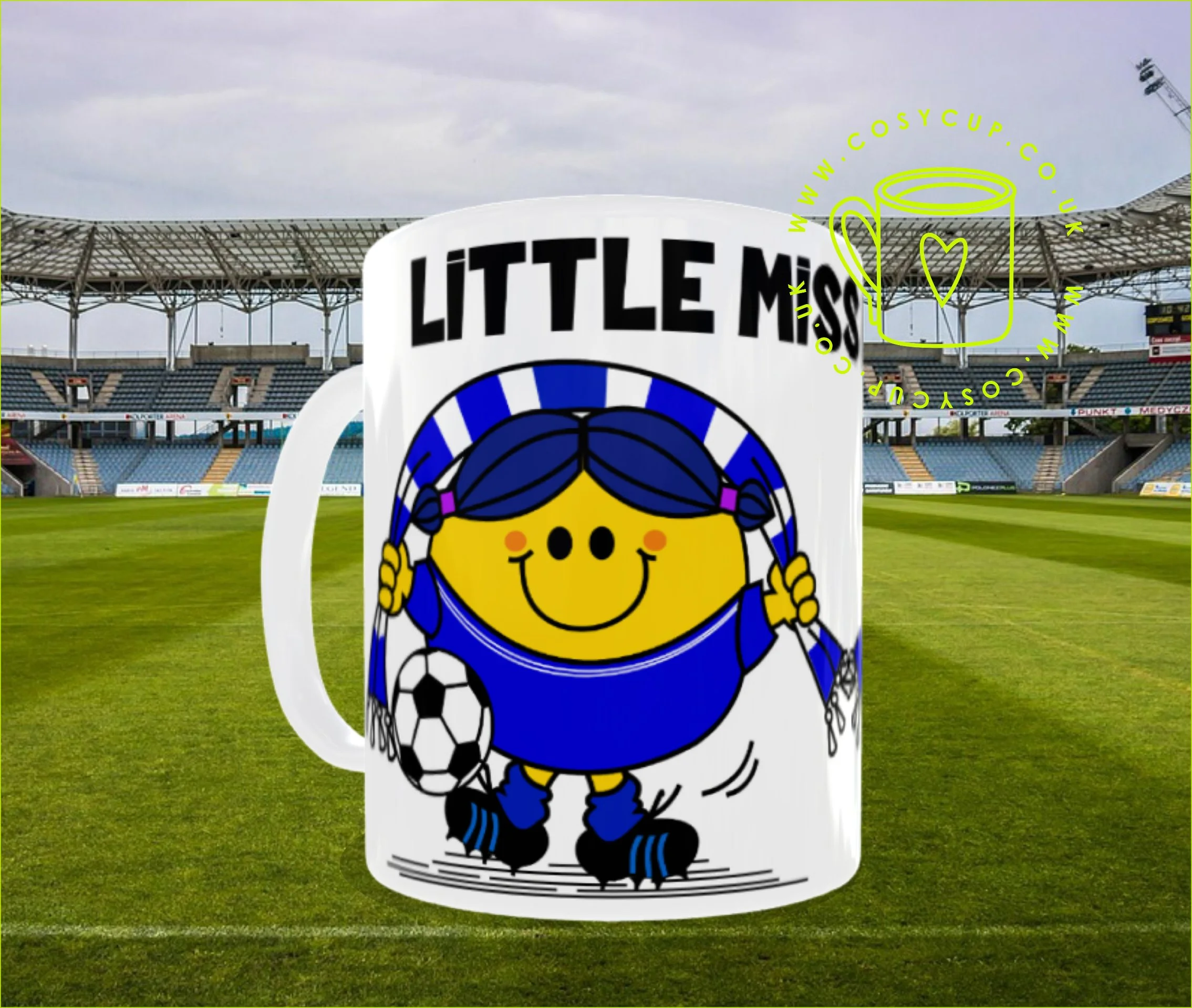 Everton Little Miss Personalised Football Mug