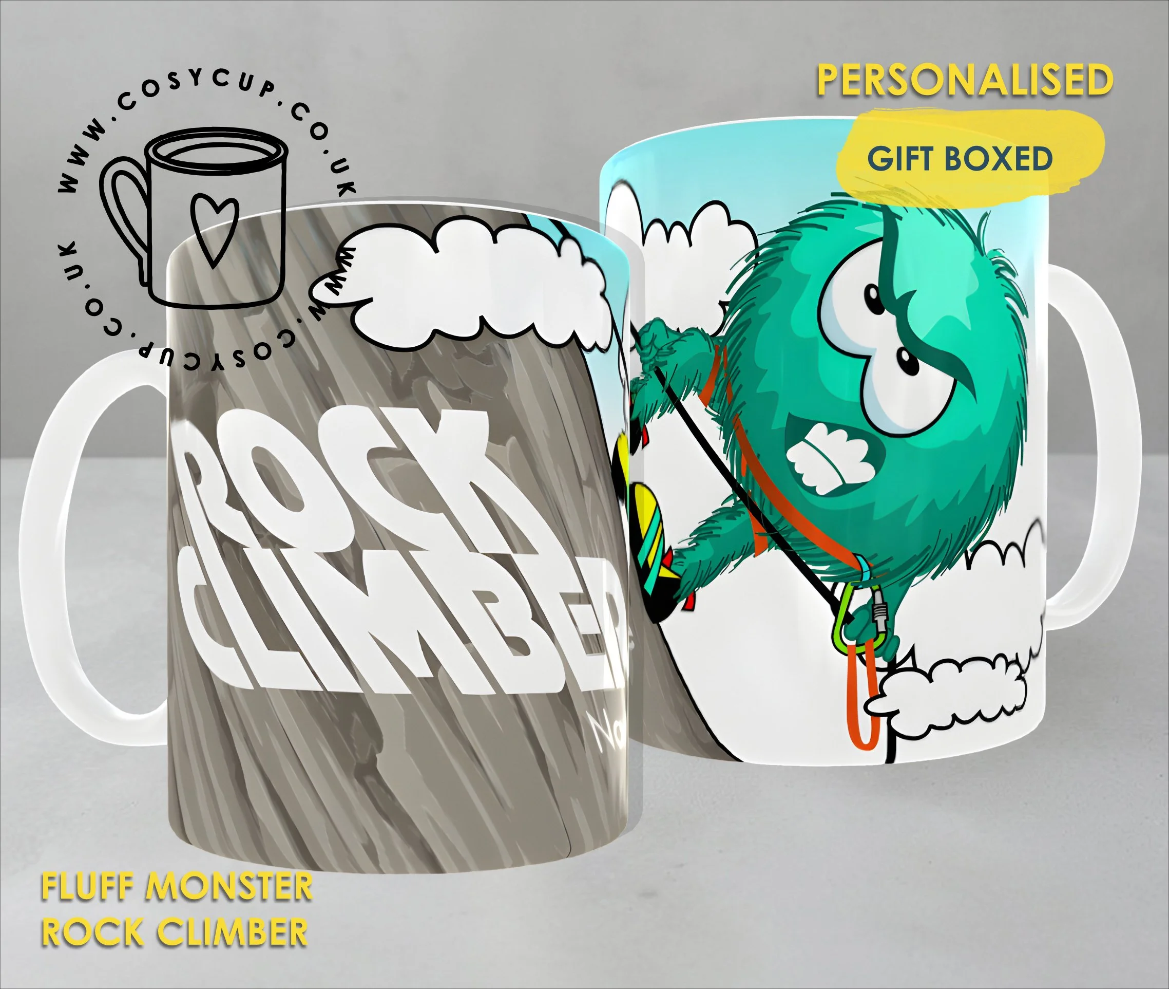 Funny Personalised Rock Climber