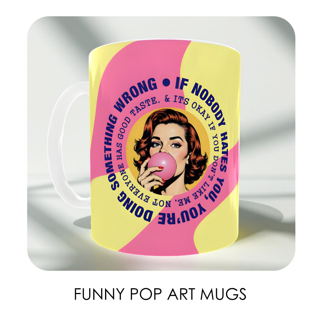 Funny Pop Art Mugs