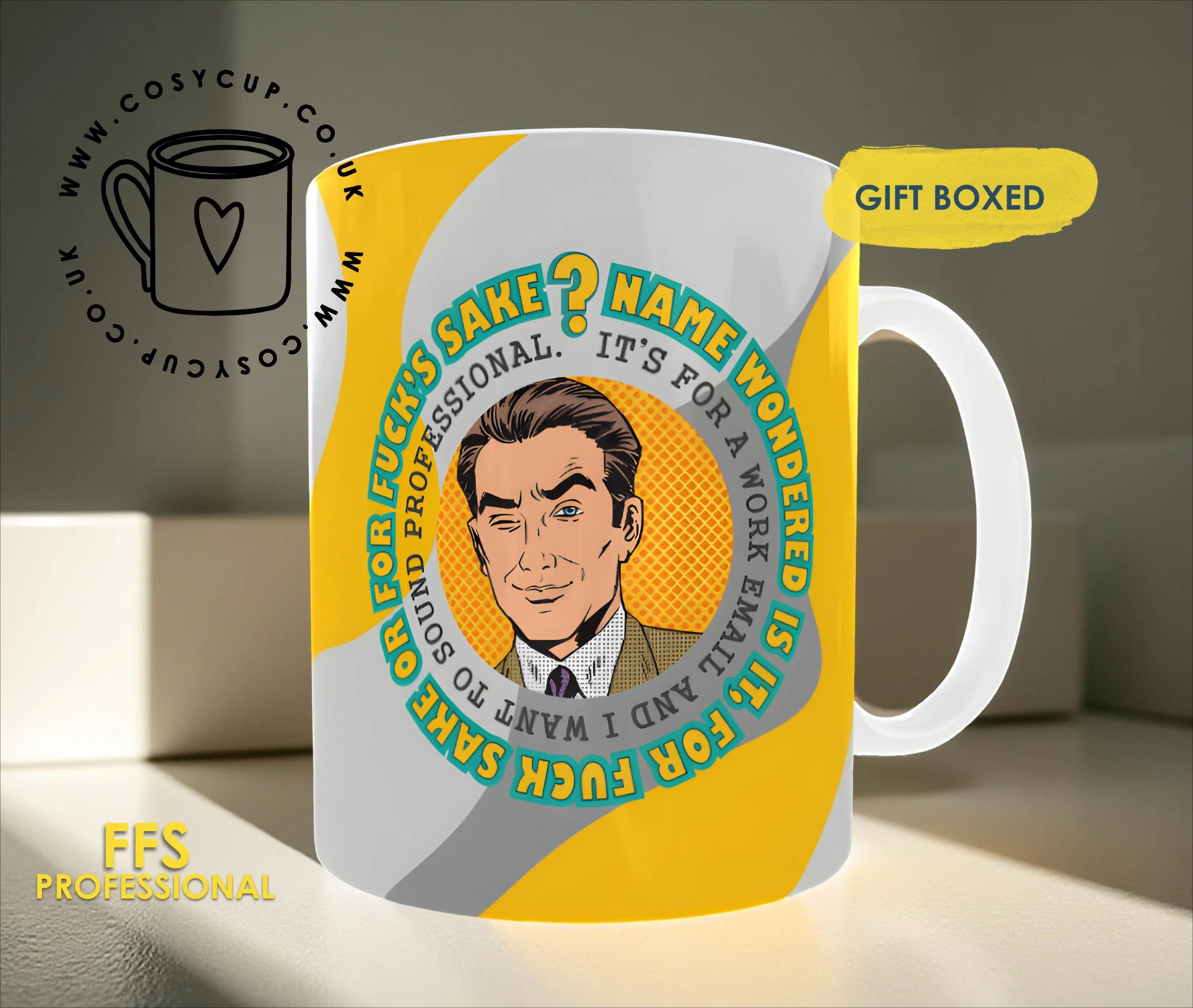FFS Personalised Mug For Him