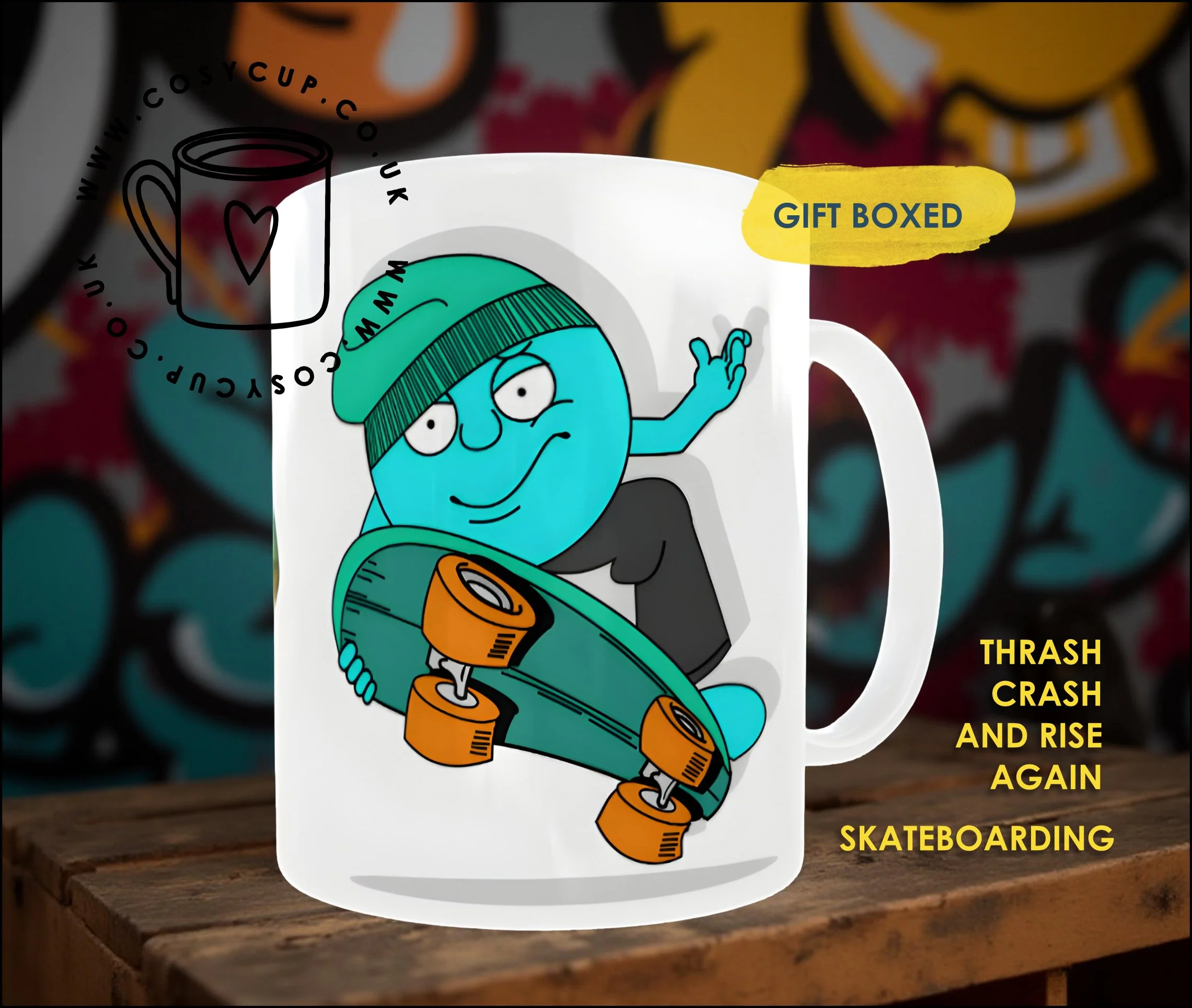 Skateboarding Personalised Mug