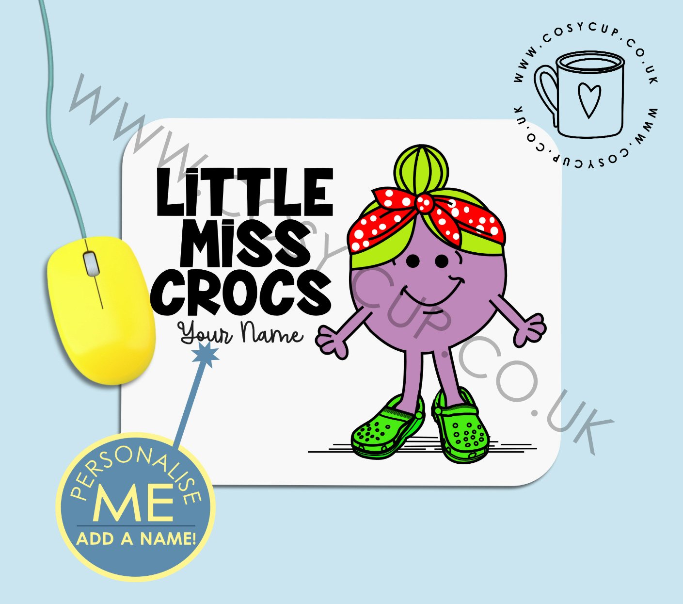 Mouse Mat - Little Miss Crocs