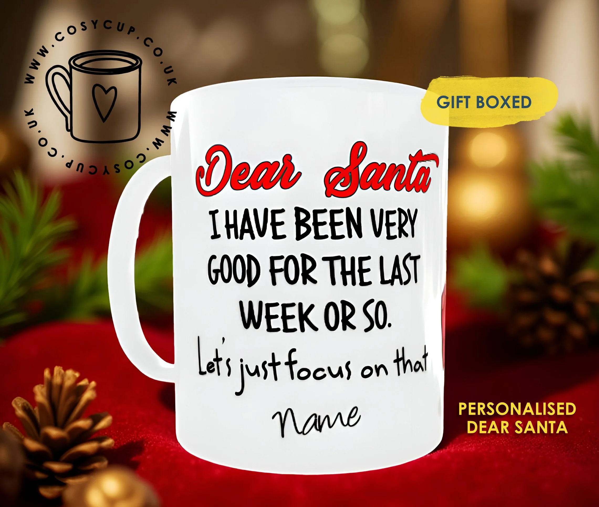 Dear Santa Personalised Mug