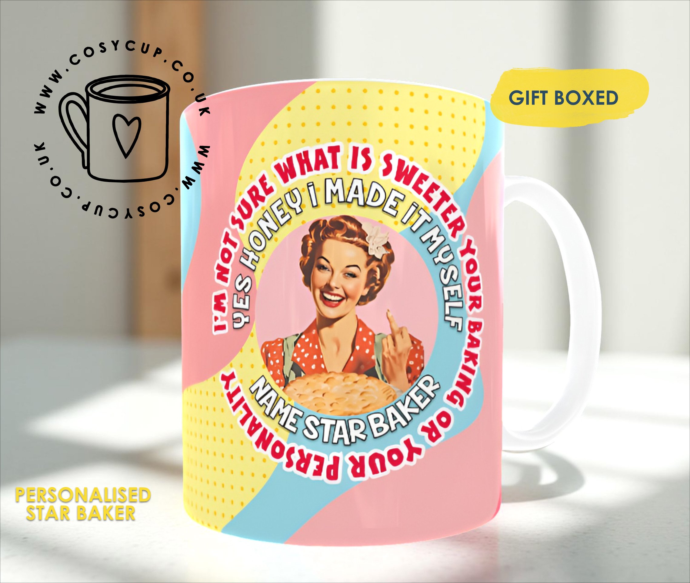 Star Baker Funny Personalised Mug