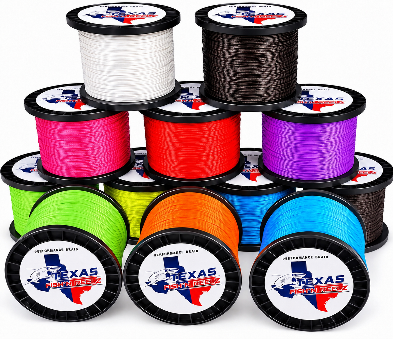 (5,000 Yard) Braided Line Spools (Solid 8 Strand & Hollow Core)