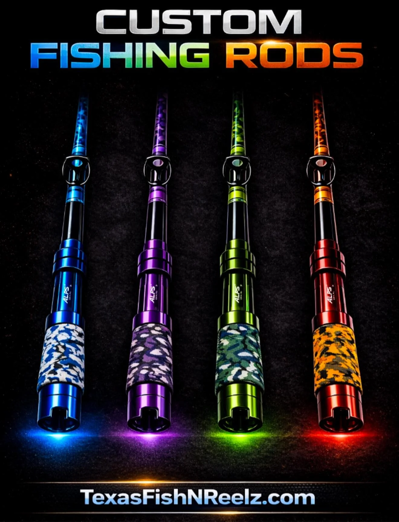 Saltwater Rated Custom Rods (Color Matched) 7' & 7'6 Sizes Available