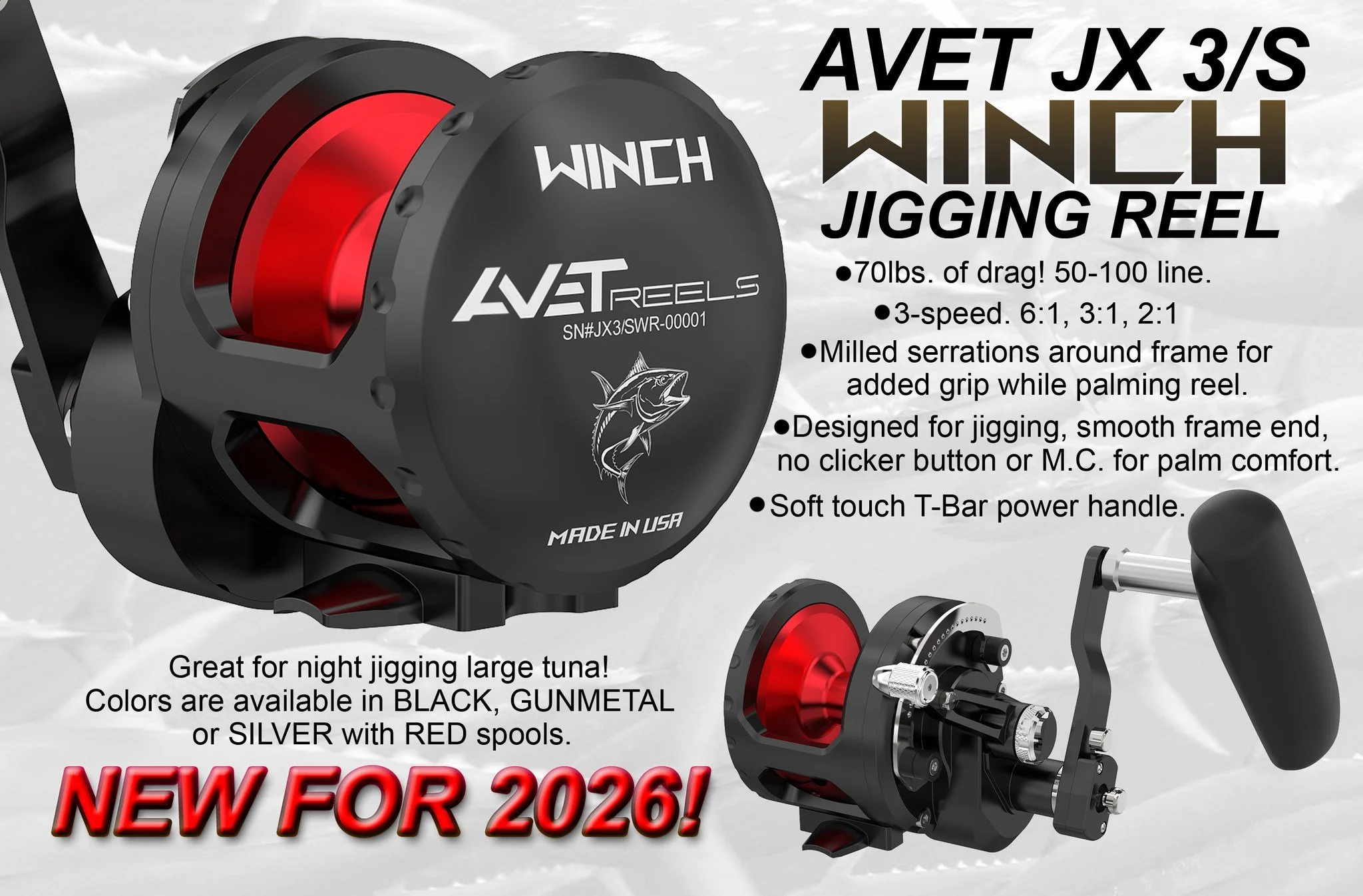 Avet JX 3/S Winch