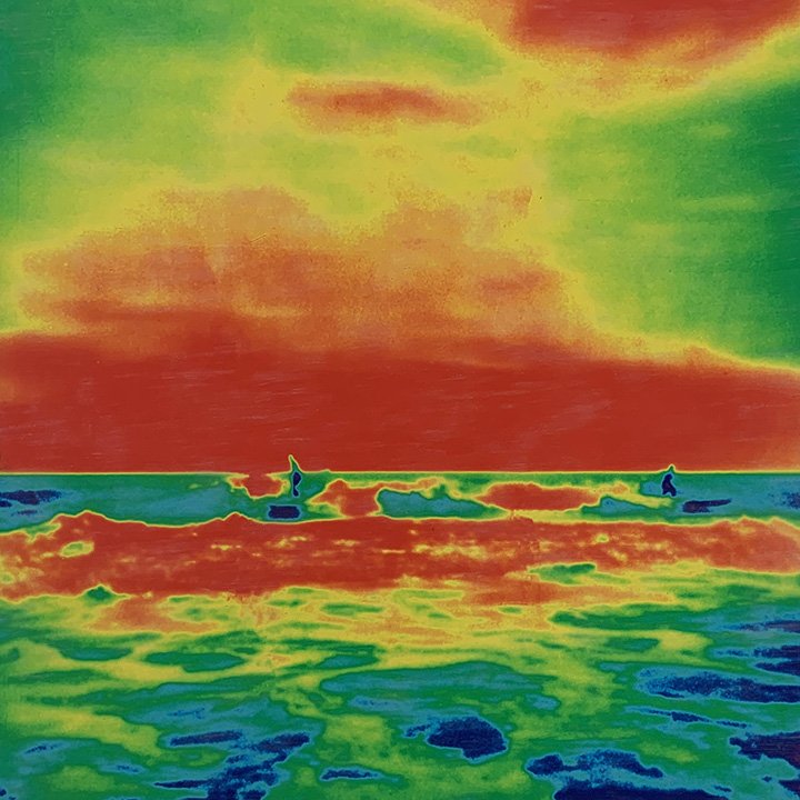 "Technicolor Surfer"
Fine Art Photography/Encaustic Wax
32"x32"