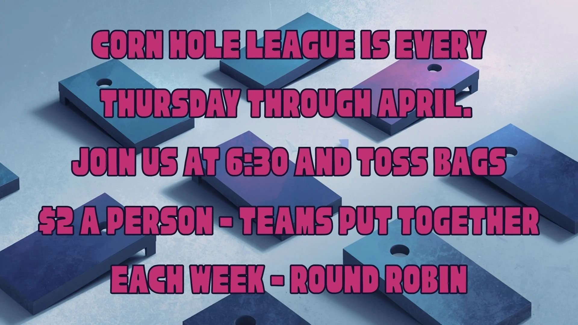 Corn Hole League-FINALS