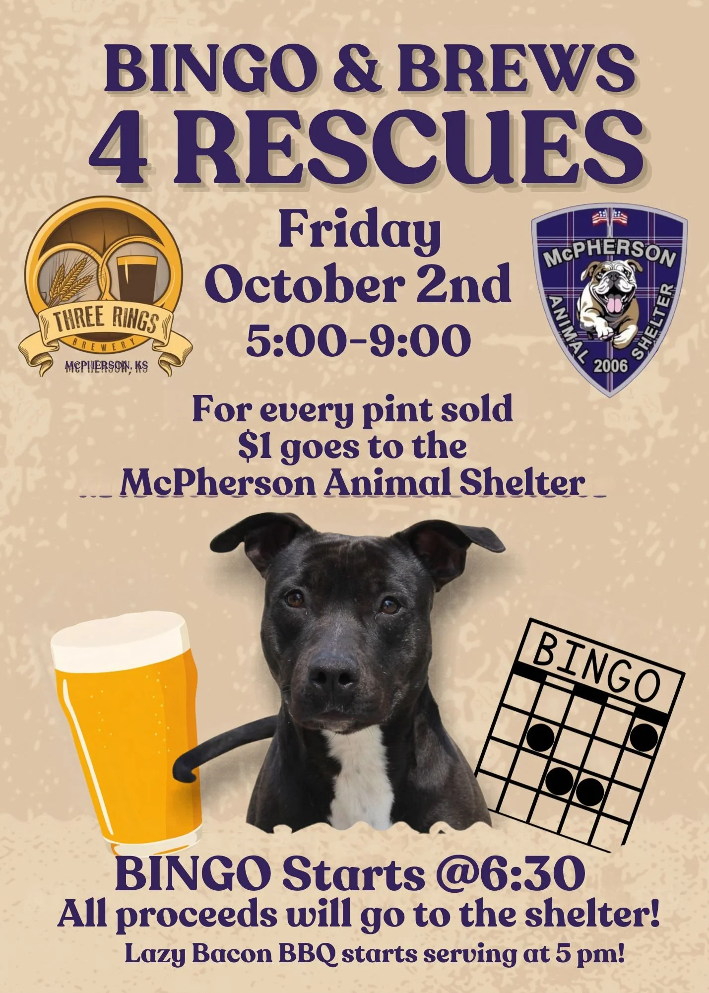 Bingo &amp; Brews for Rescues