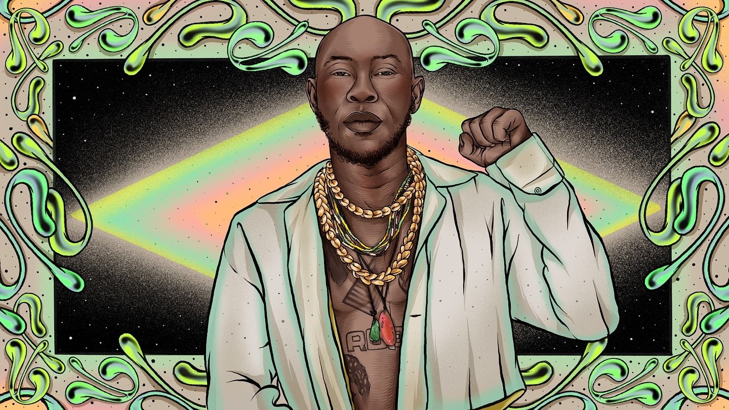 ✨Fresh Bandcamp weekly drop featuring the amazing Seun Kuti✨ 

Tried something new for this one and had lots of fun working on it 💫 

Thank youu AD Josie and Lydia 🌸
#bandcamp #weekly #seunkuti #musician #egypt80 #artformusic #bandcampweekly #portr