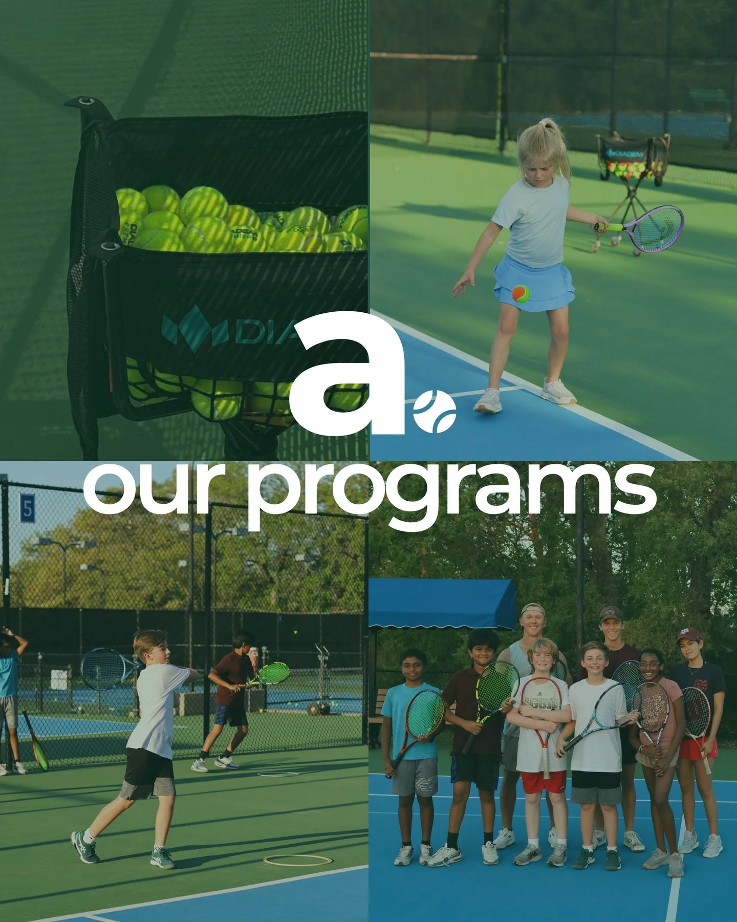 Swipe to see our current programs at Abbrat Tennis!

Every group runs at a 4:1 player-to-coach ratio, so your kid is getting real coaching every session, not just time on the court.

Swipe through to see what each program looks like, then head to the