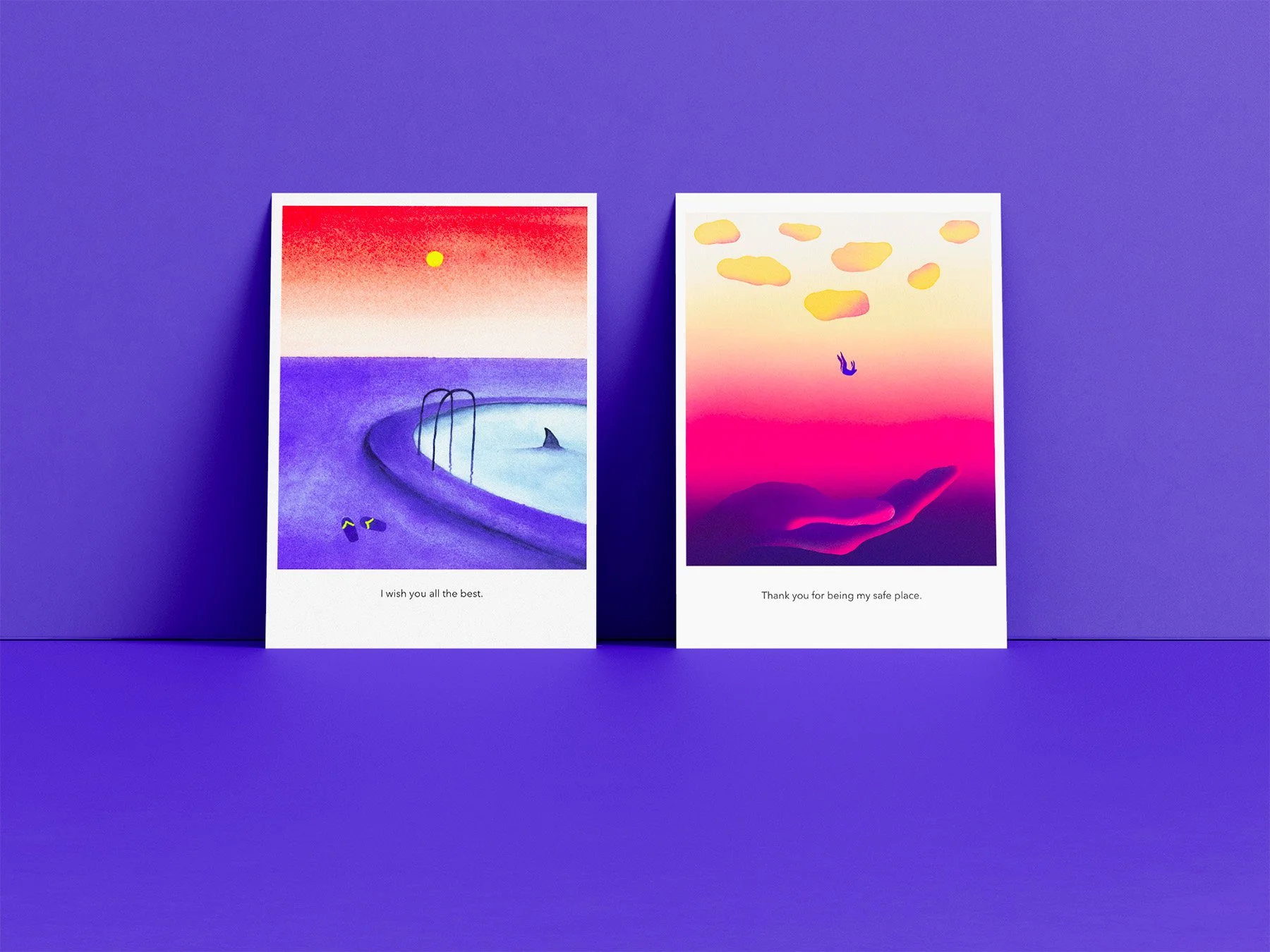 Cartes de bonne et de mauvaise humeur - Personal project