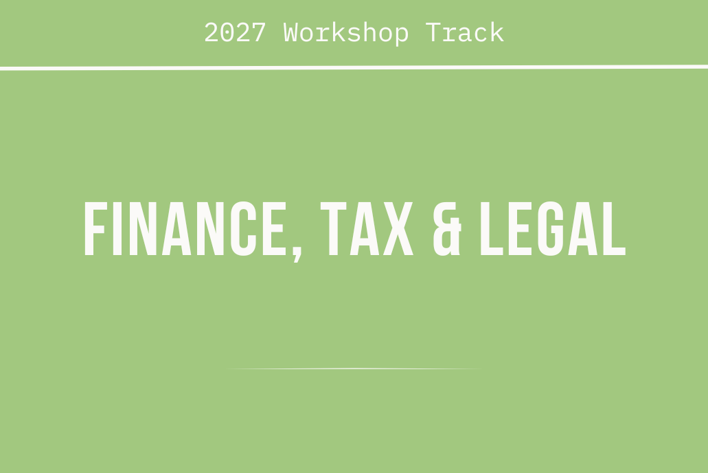 Finance, TAX &amp; Legal