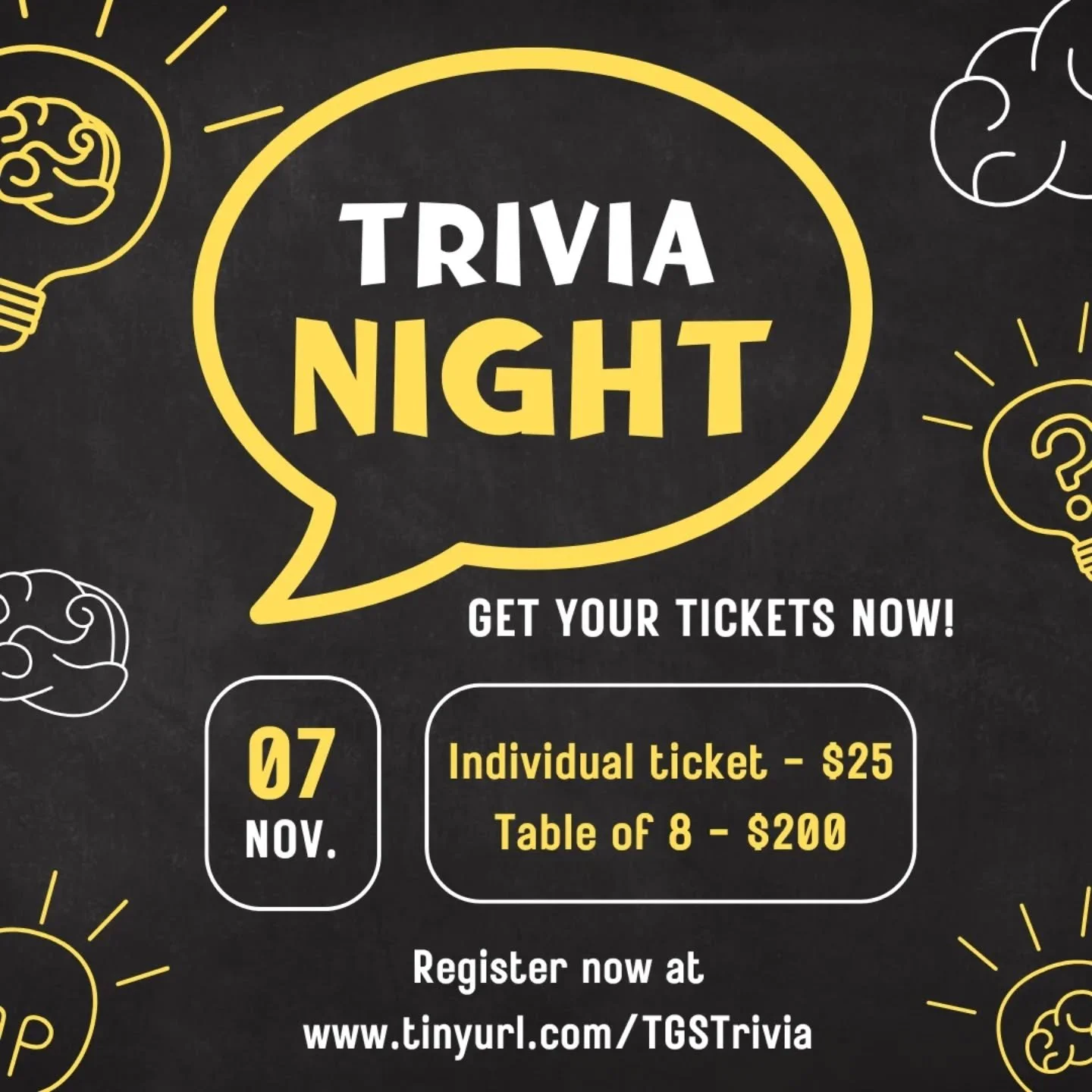 Join us for the TGS Neighborhood Association's annual Trivia Night fundraiser on Friday, Nov. 7th at Glaziers Local 513 (5916 Wilson Ave.)&nbsp;

Popcorn, beer, and other refreshments will be provided but you&nbsp;are welcome to bring in any food or 