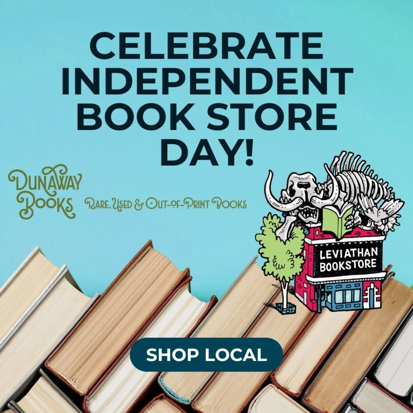 April 25th is Independent Book Store Day and we have two great bookstores right here in the neighborhood! Show your support and shop local at @leviathanbookstore and @dunawaybooks! 

And if you're a mystery lover - check out our upcoming book club me