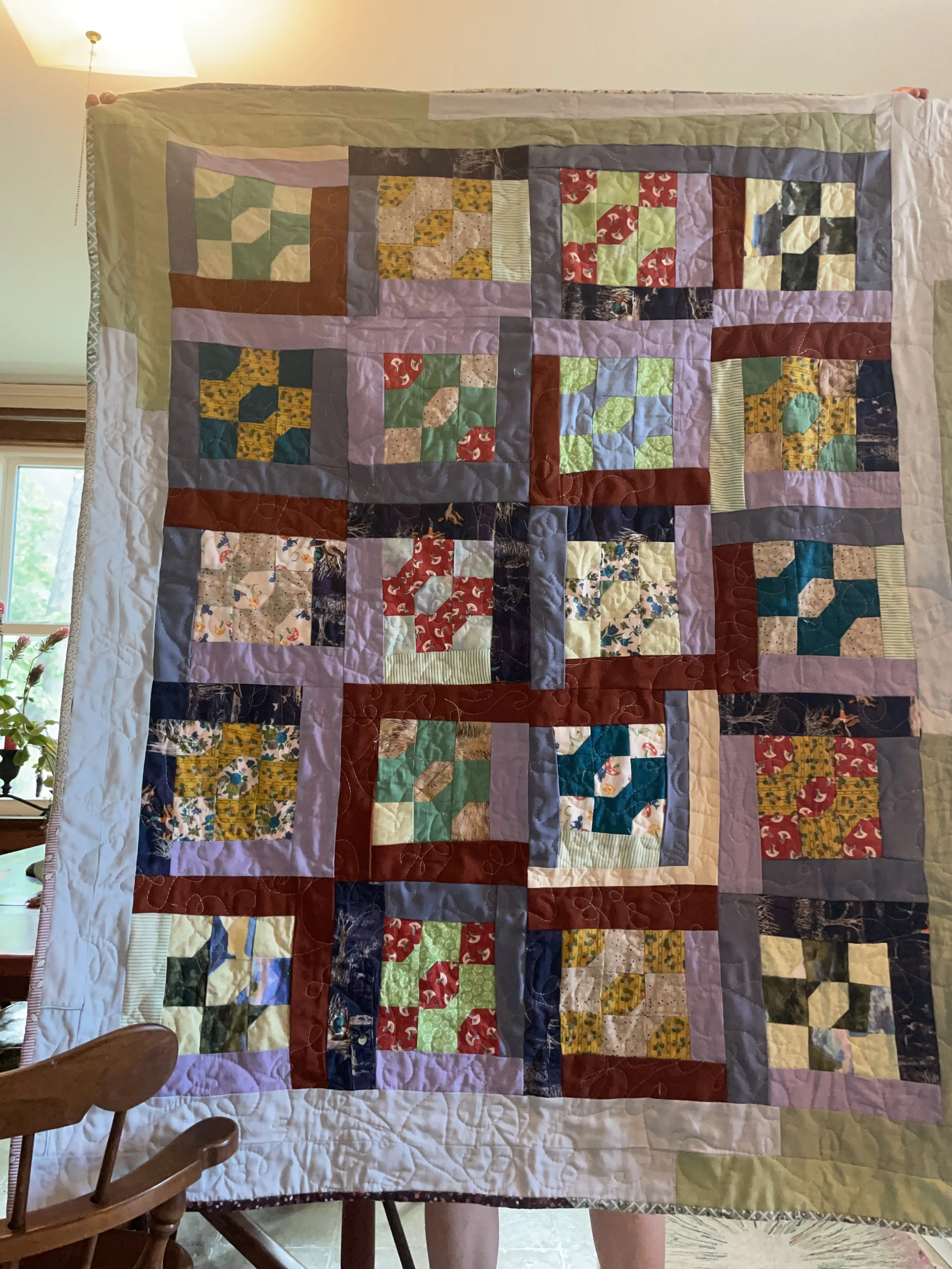I make alot of baby quilts for friends: bowties