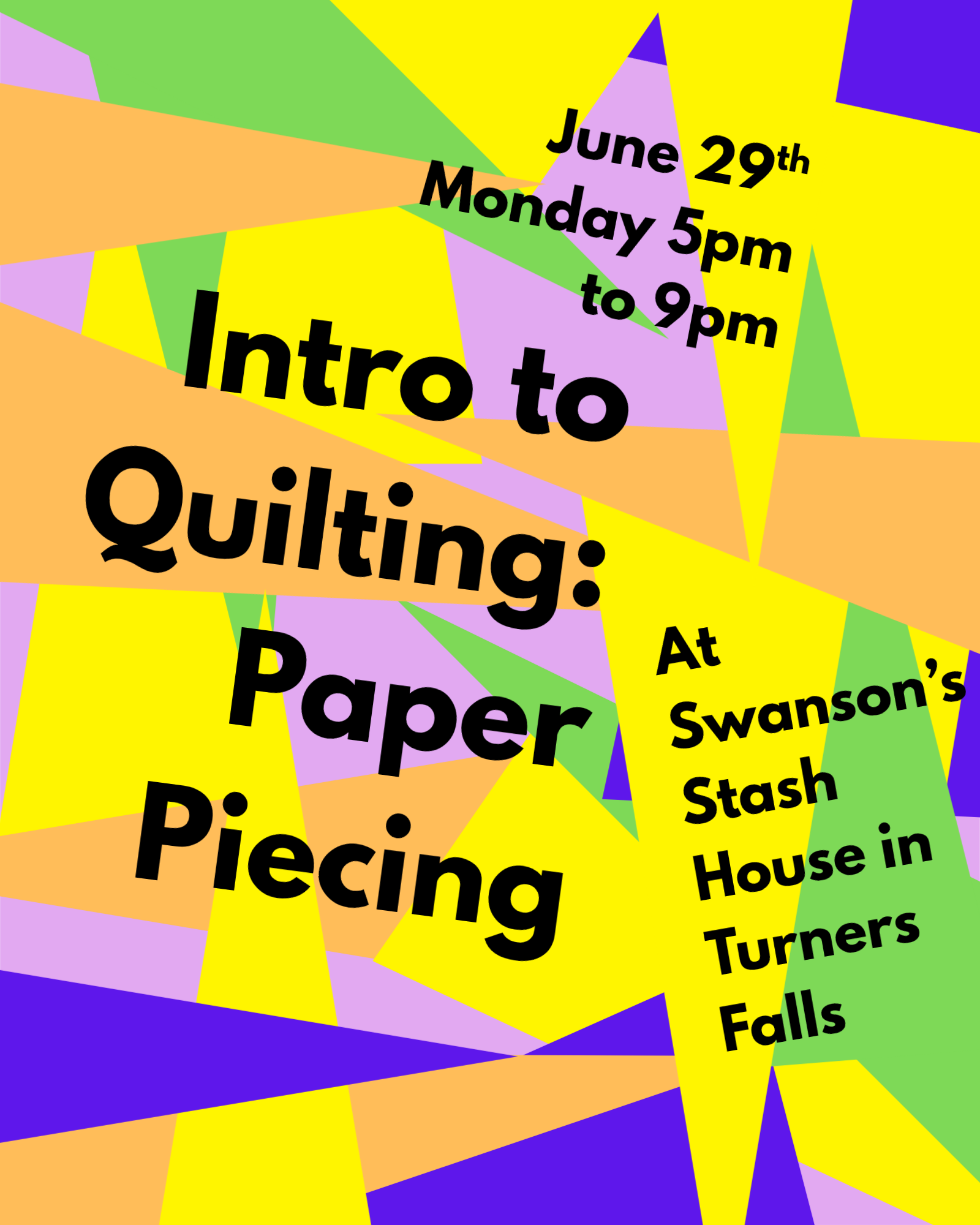 Paper Piecing Workshop: Coasters